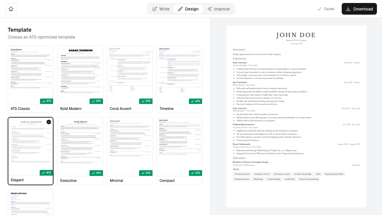 Ingeniero/a DevOps resume templates